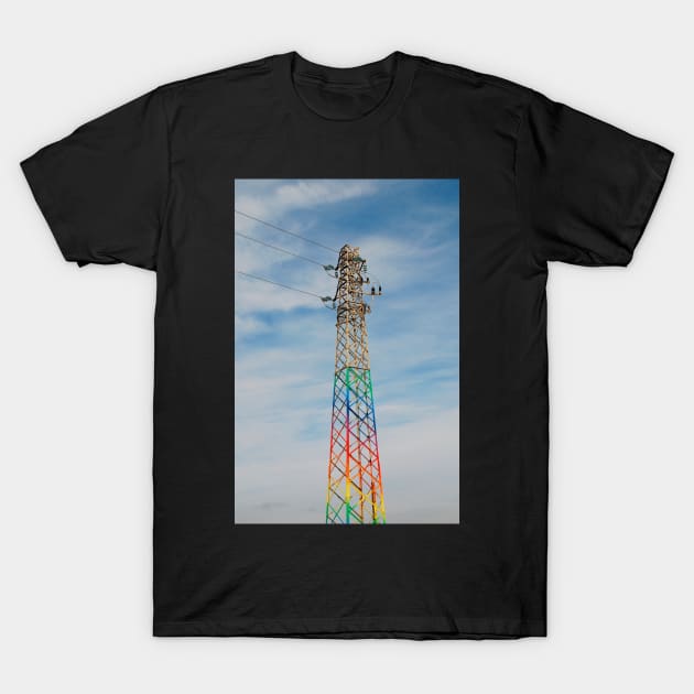 Rainbow Pylon T-Shirt by jojobob